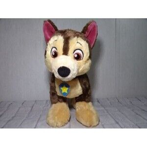 Build A Bear BAB Paw Patrol Chase Dog Plush Stuffed Animal 13" Talks 4 Sayings